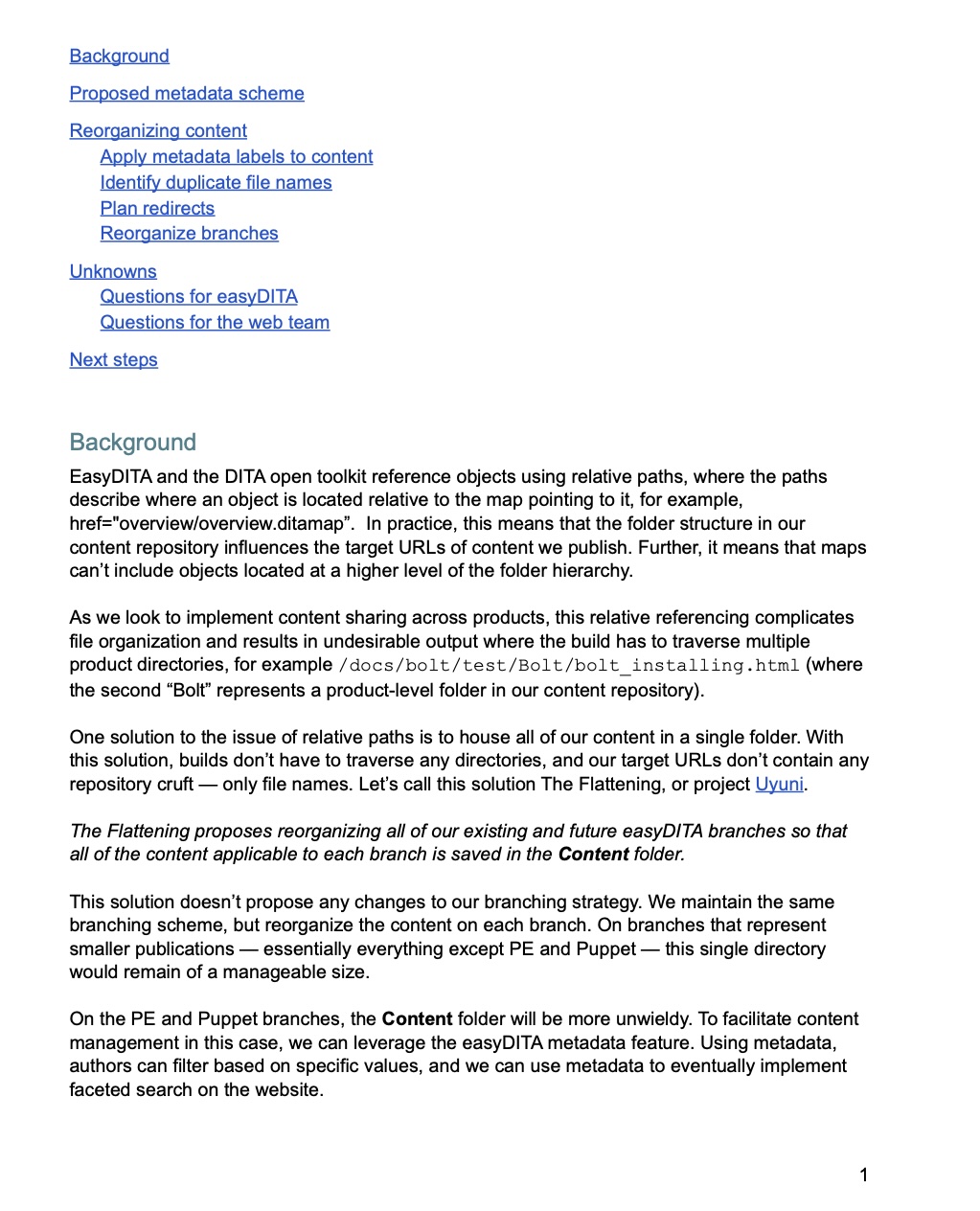 The Flattening repository architecture proposal