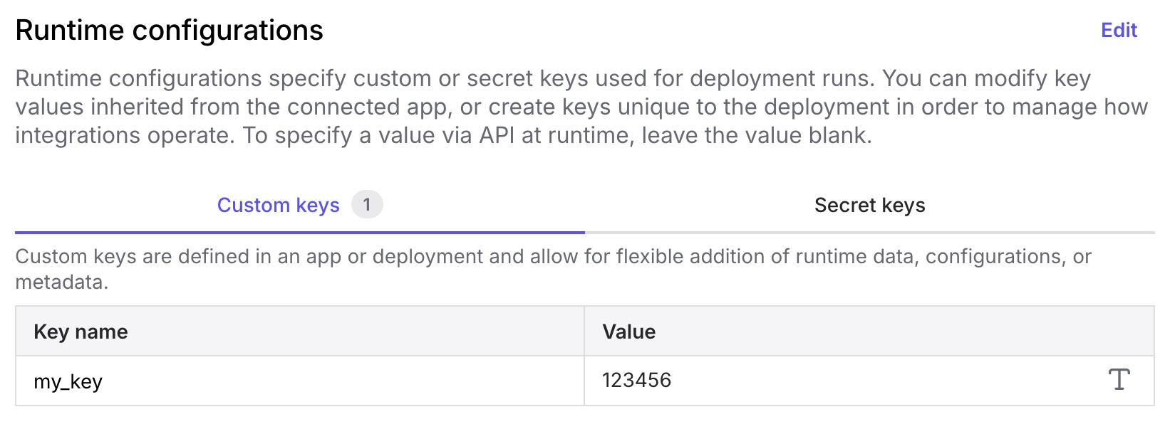 API key management